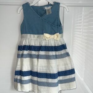 NWOT Aphorism girls toddler striped dress